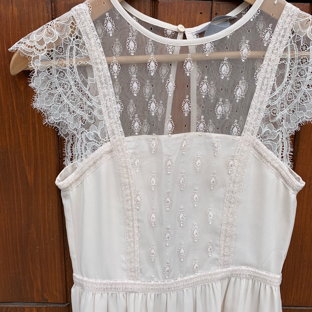 H&M Blush Pink Summer Occasion Dress size 2 - Picture 2 of 5